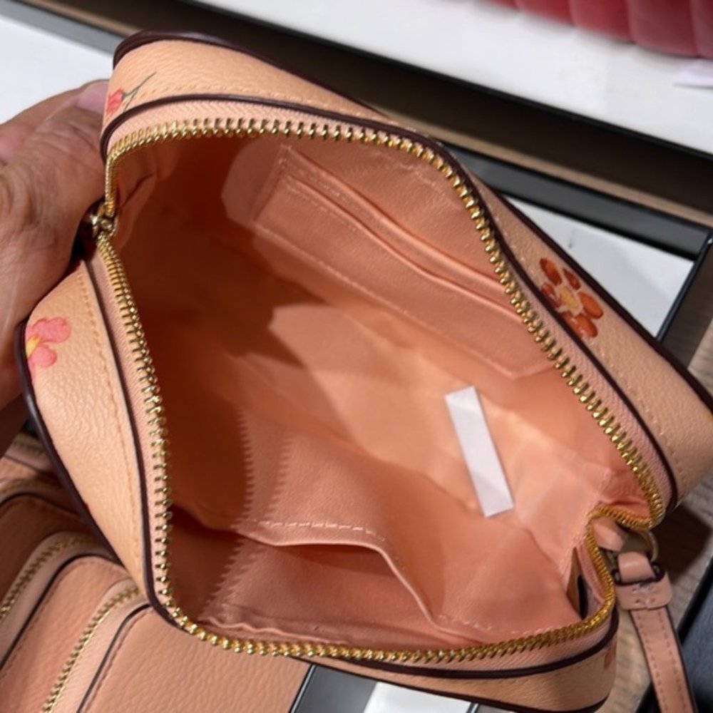 Coach c8699 Mini Camera Bag With Mystical Floral Print c8699 Faded Blush Multi - Picture 16 of 16